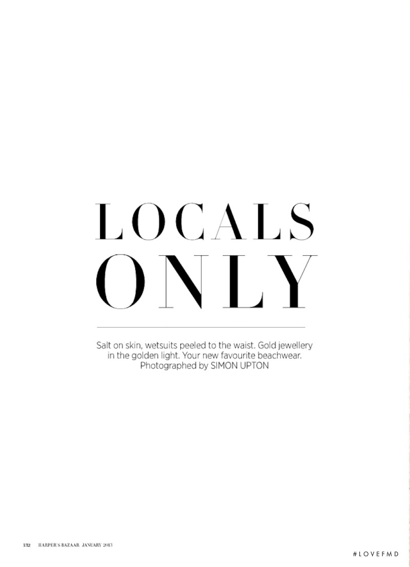 Locals Only, January 2013
