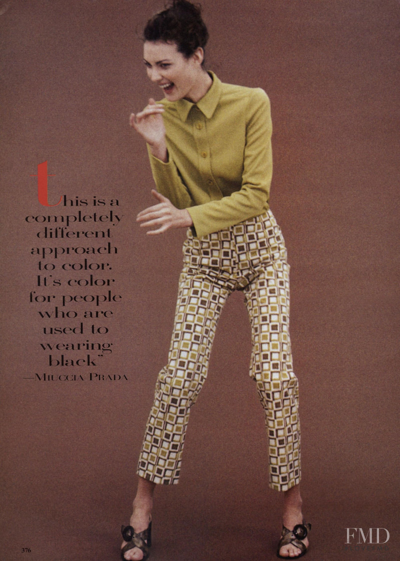 Shalom Harlow featured in The Neo-modernists, March 1996