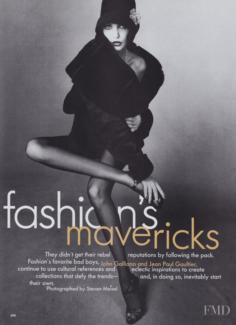 Nadja Auermann featured in Fashion\'s Mavericks, September 1994