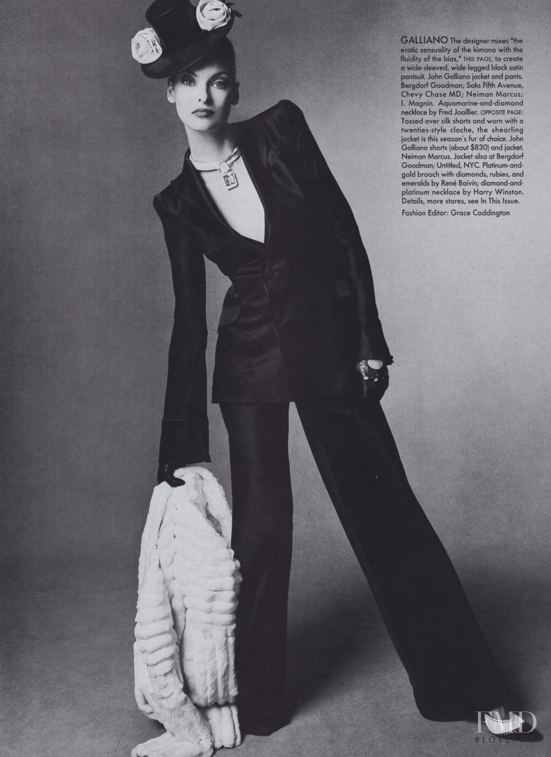 Linda Evangelista featured in Fashion\'s Mavericks, September 1994