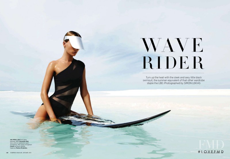 Annabella Barber featured in Wave Rider, January 2013