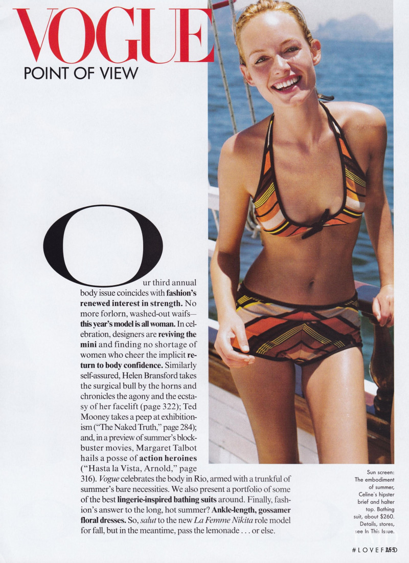 Amber Valletta featured in Cruise Control, May 1997