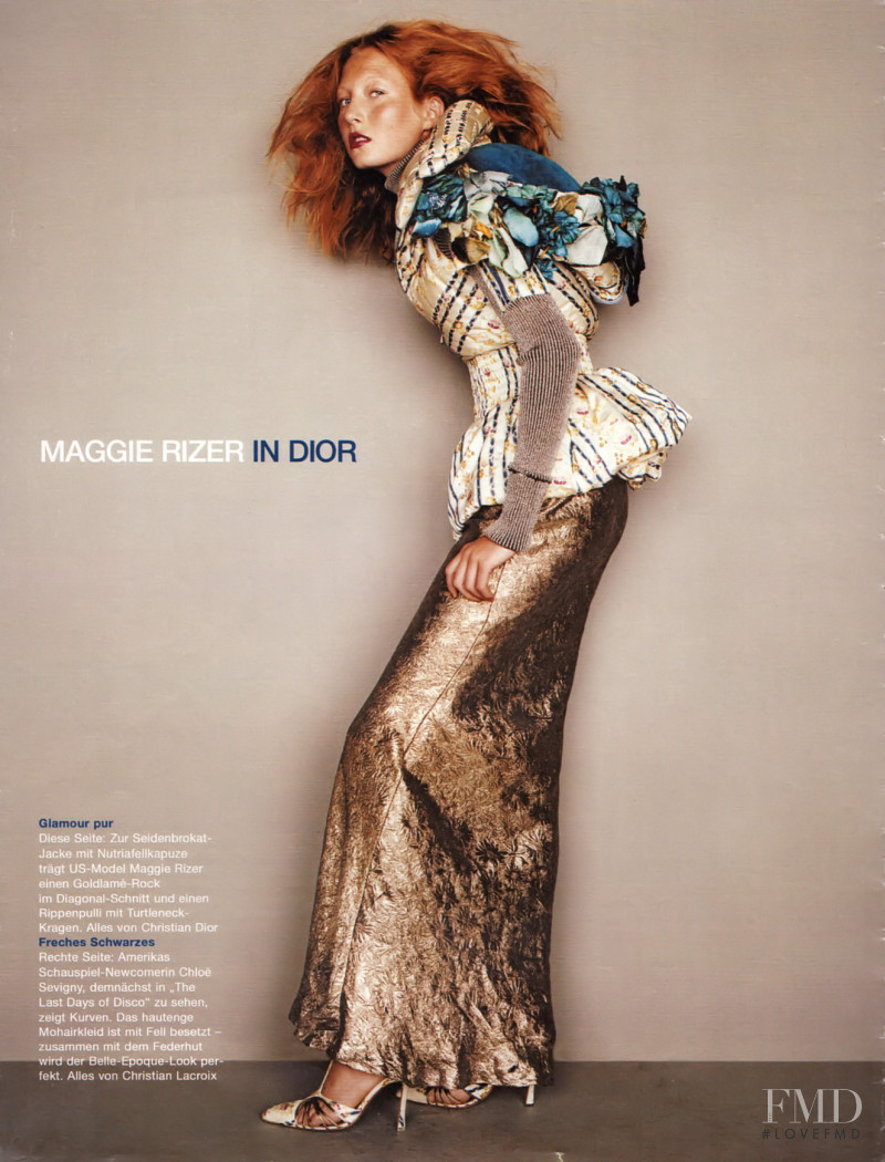Maggie Rizer featured in Parade, April 1999