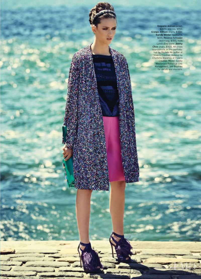 Gabby Westbrook-Patrick featured in Sea & Be Seen, January 2013