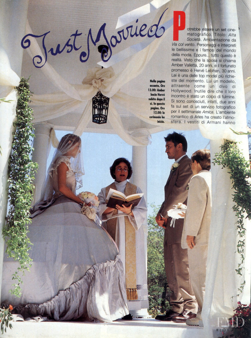 Amber Valletta featured in just married, June 1994