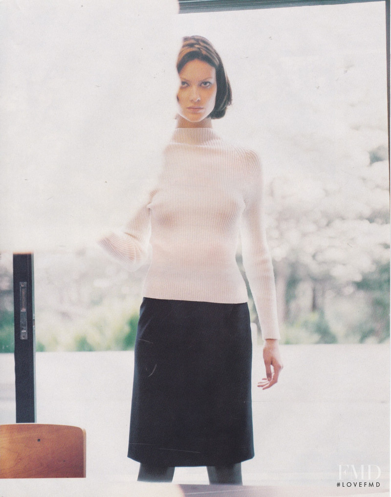 Shalom Harlow featured in Ski Fusion, September 1995