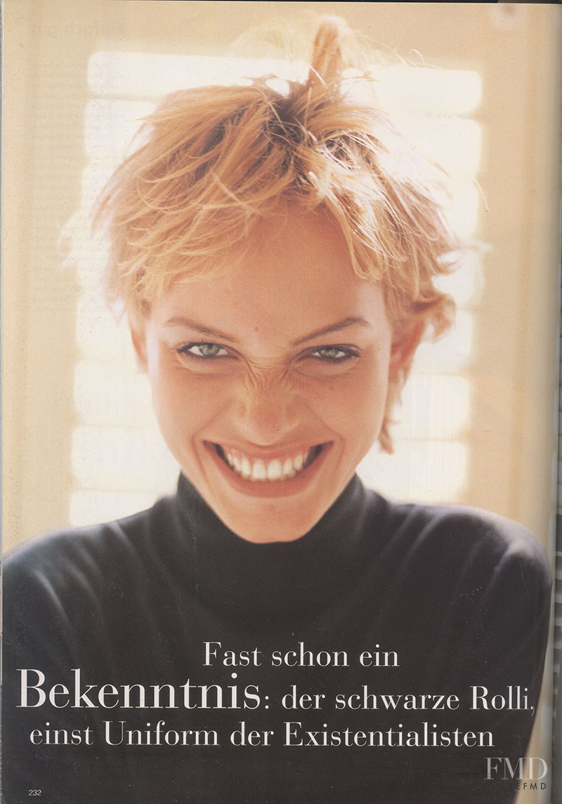 Amber Valletta featured in Einfach Gut, December 1993