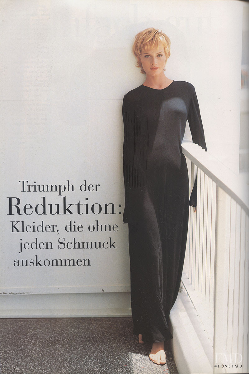 Amber Valletta featured in Einfach Gut, December 1993