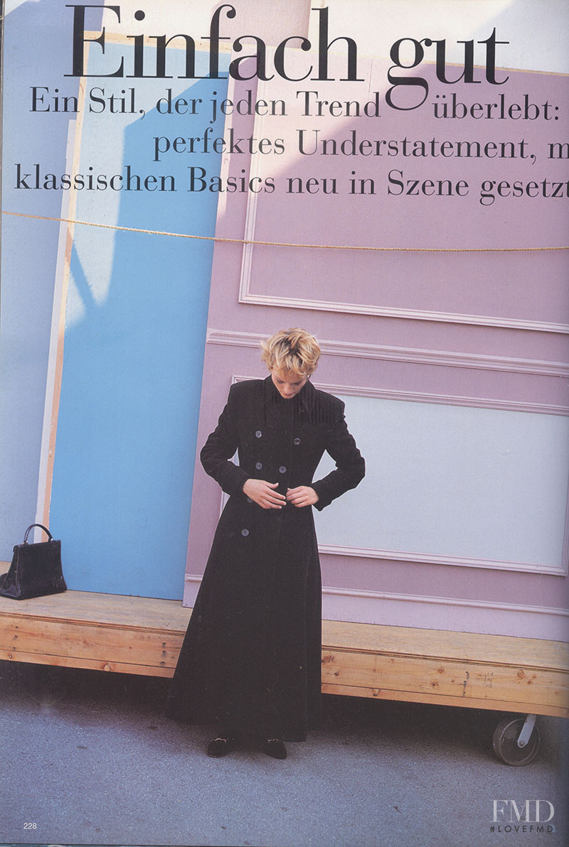 Amber Valletta featured in Einfach Gut, December 1993