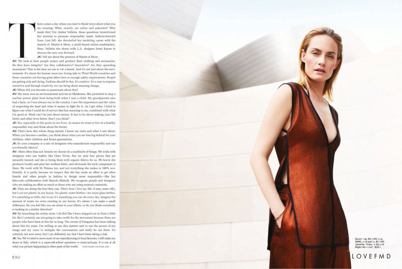 Amber Valletta featured in Point of View, March 2014