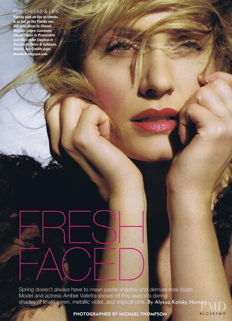 Amber Valletta featured in fresh faced, March 2010