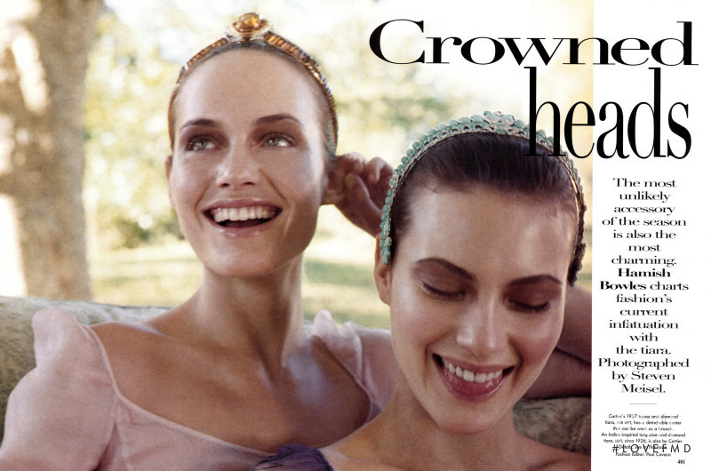 Amber Valletta featured in Crowned heads, March 1997