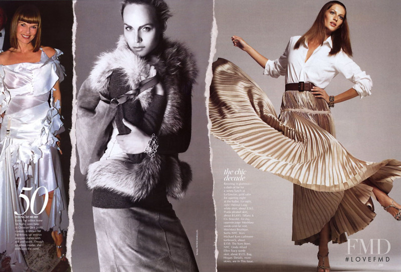 Amber Valletta featured in style for the ages, August 2002