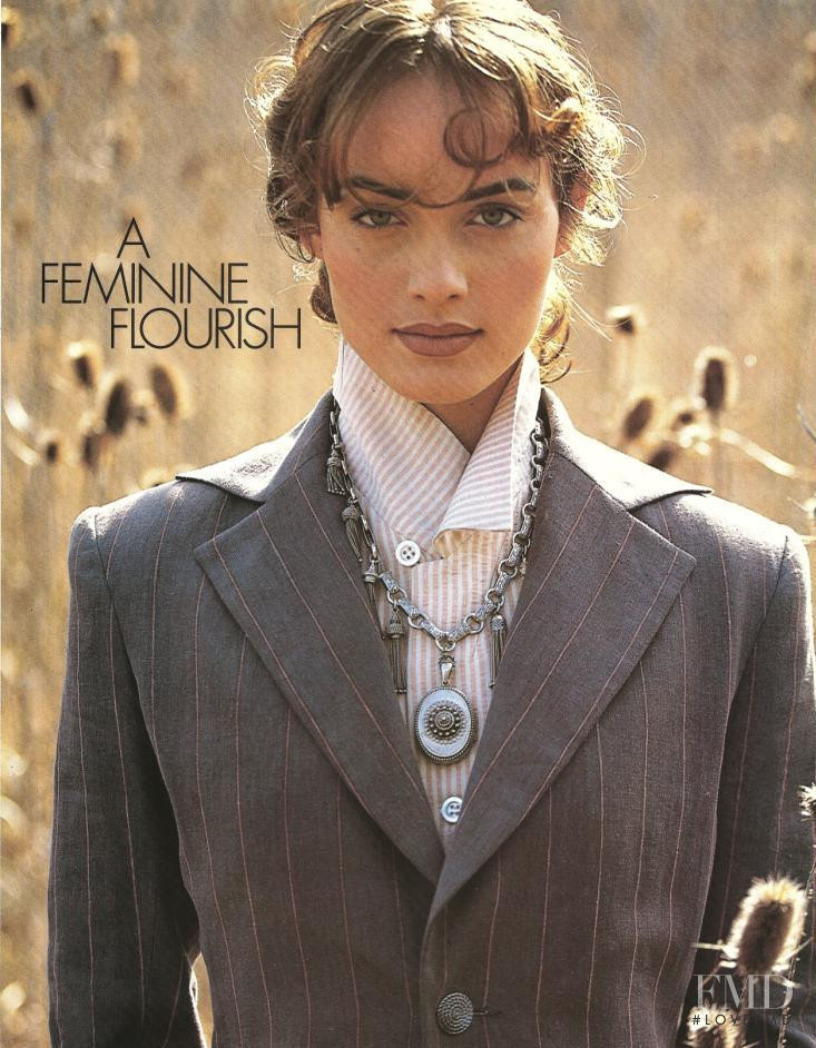 Amber Valletta featured in The Return of the Dandy, May 1992