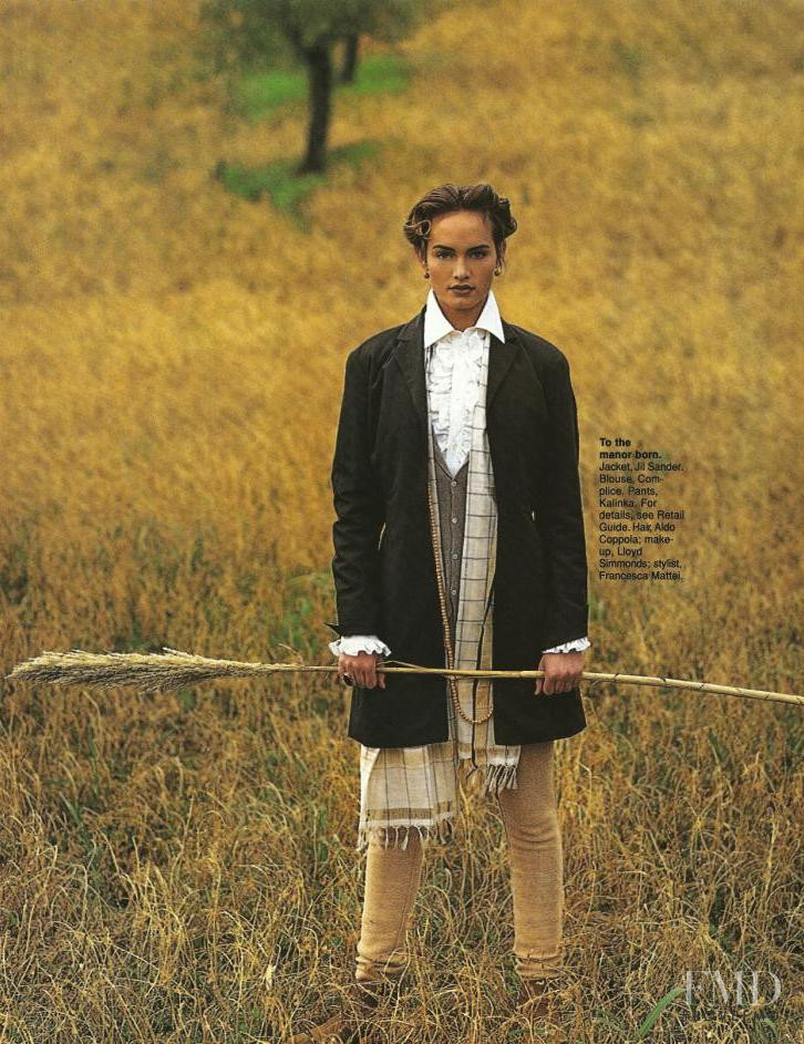 Amber Valletta featured in The Return of the Dandy, May 1992