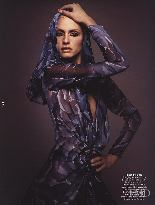 Amber Valletta featured in Couture Countdown, April 2000