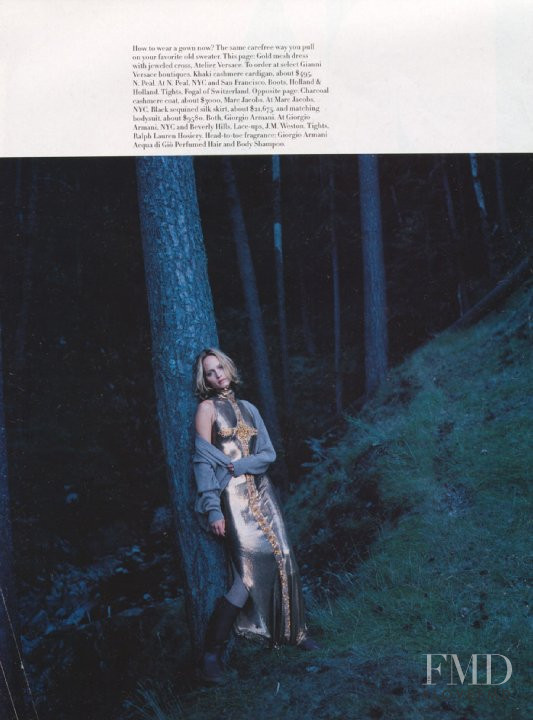 Amber Valletta featured in Free Spirit, October 1996