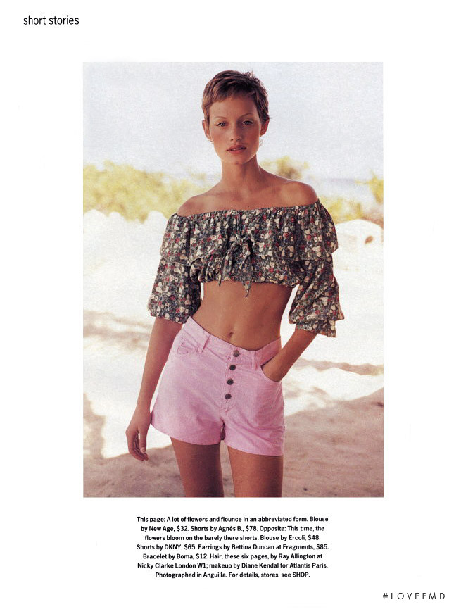 Amber Valletta featured in Short stories, June 1993