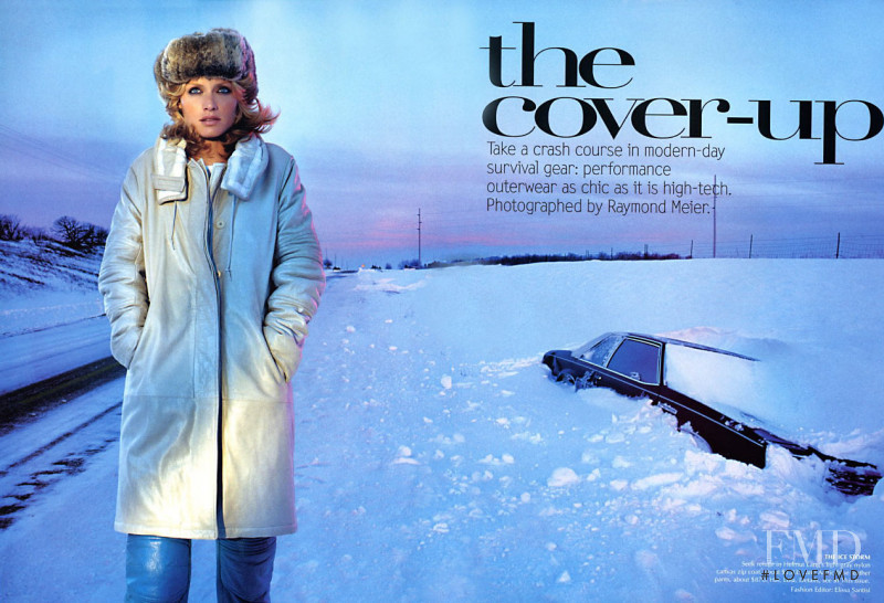 Amber Valletta featured in The cover up, October 1999