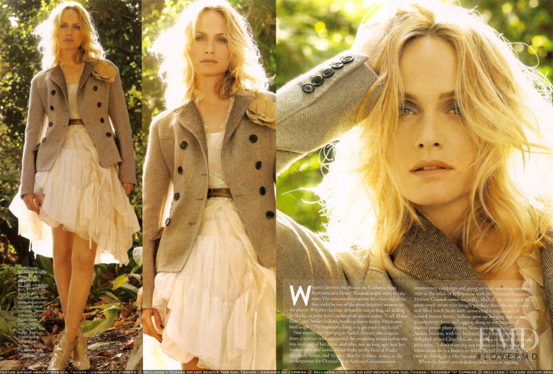 Amber Valletta featured in Force of Nature, May 2007