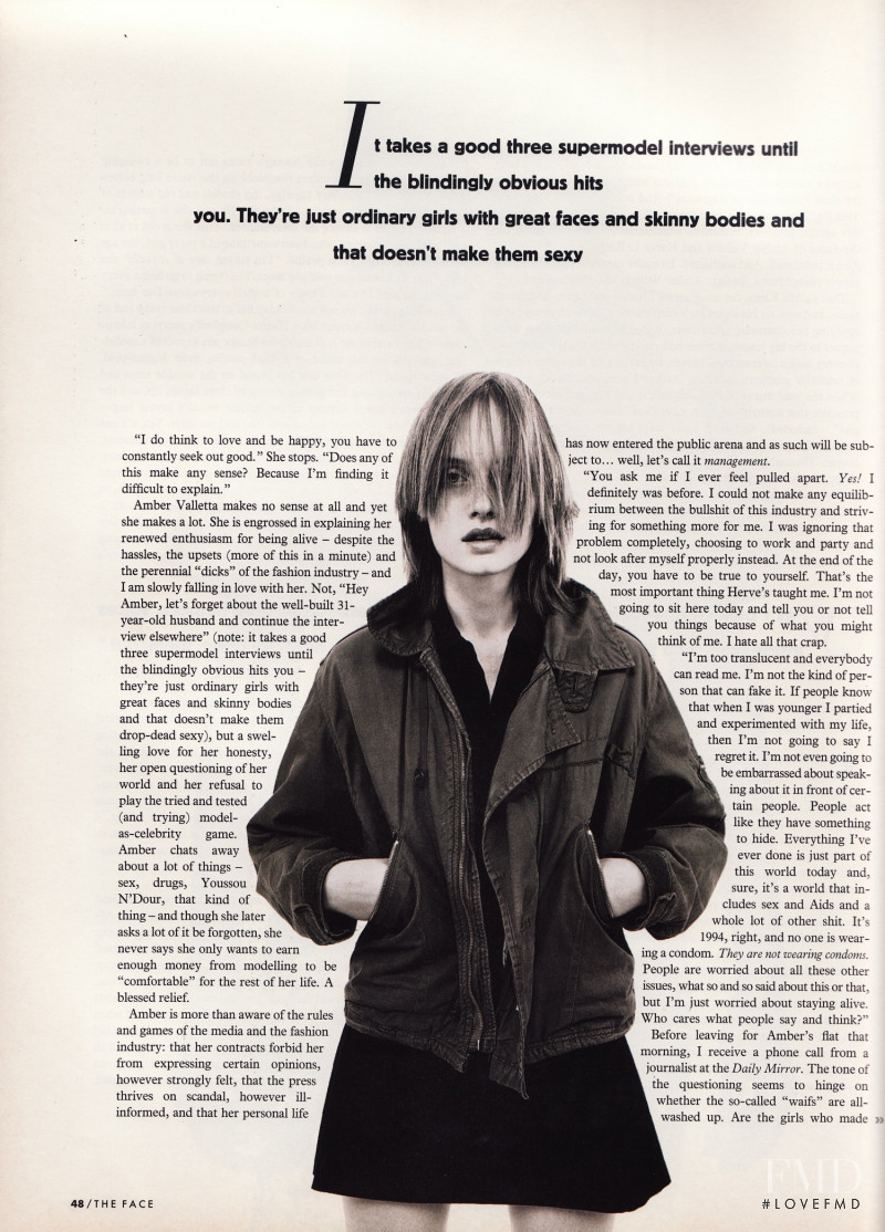 Amber Valletta featured in Amber Valletta, December 1994