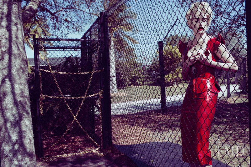Amber Valletta featured in Wild couture, March 2009