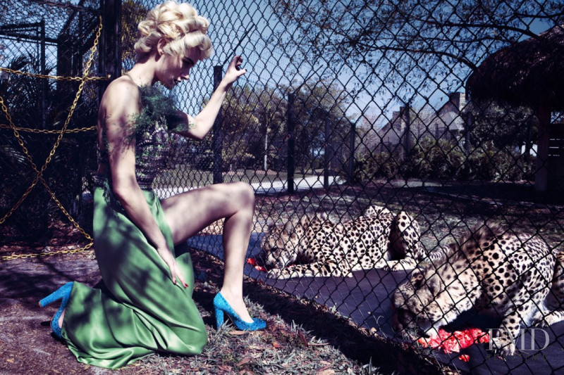 Amber Valletta featured in Wild couture, March 2009