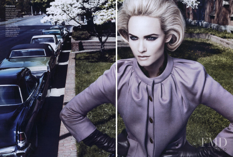 Amber Valletta featured in Touch and Go, August 2008