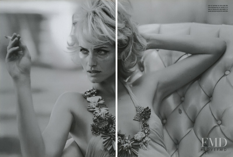 Amber Valletta featured in Psycho, April 2004