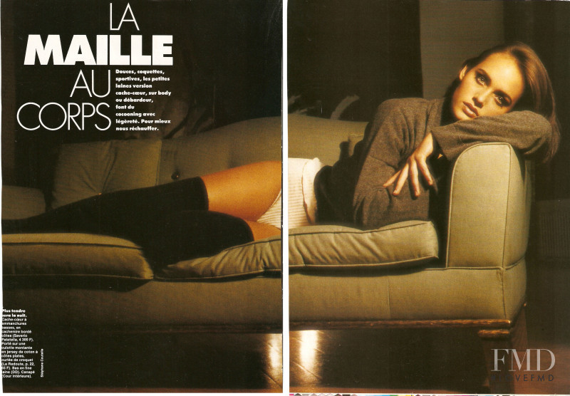 Amber Valletta featured in La Maille Au Corps, March 1991