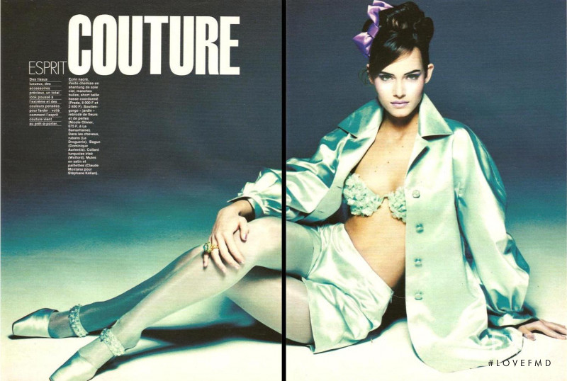Amber Valletta featured in Spirit Couture, March 1992