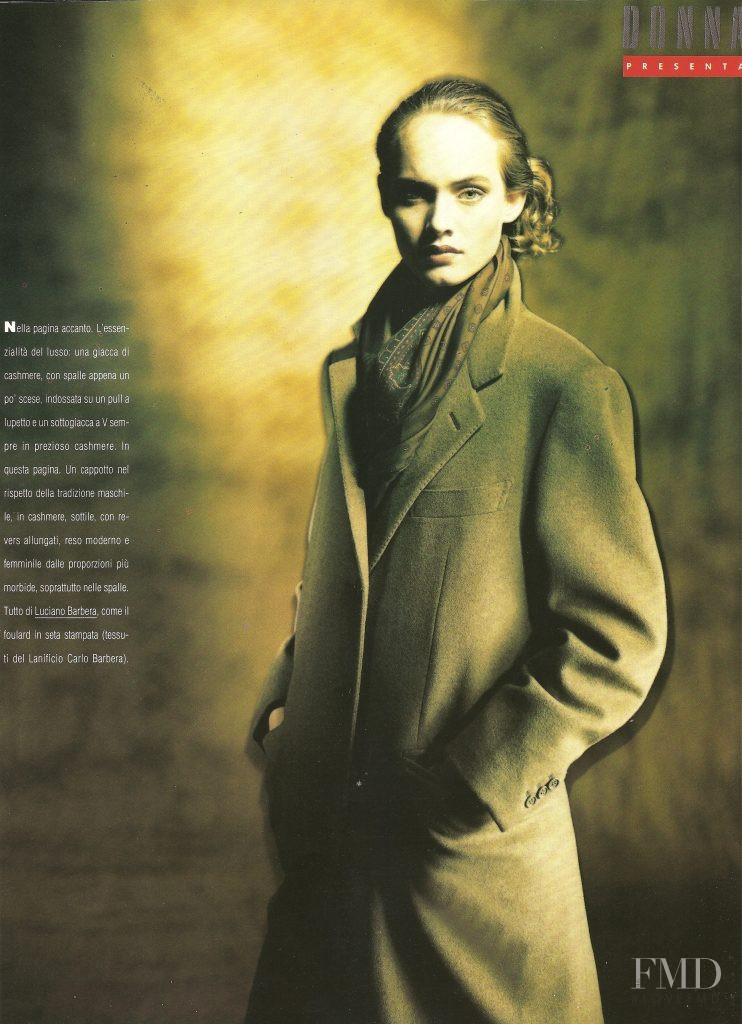 Amber Valletta featured in Luciano Barbera : Uno stile intellettuale, October 1989