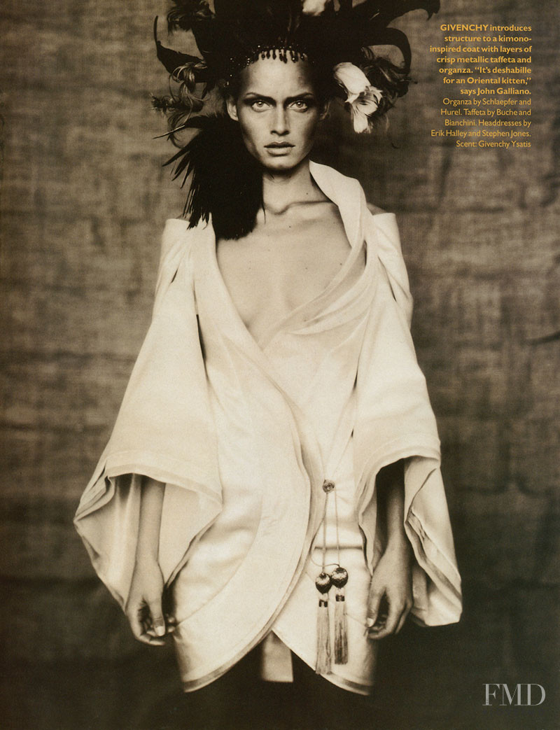 Shalom Harlow featured in Rainbow warriors, May 1996