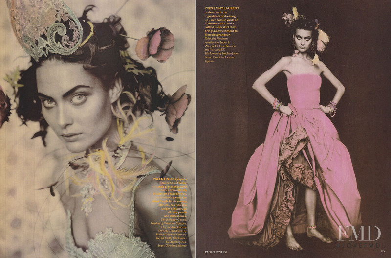 Shalom Harlow featured in Rainbow warriors, May 1996