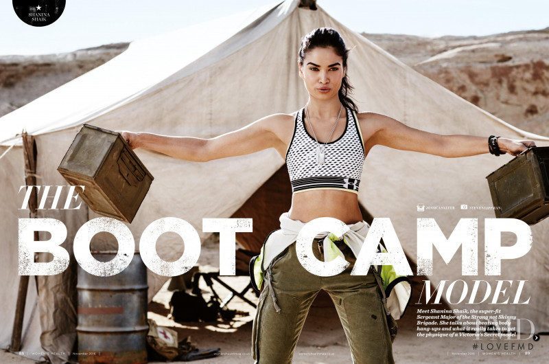 Shanina Shaik featured in The Boot Camp Model, November 2016