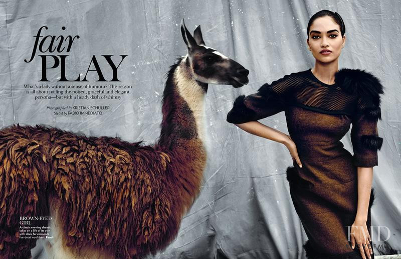 Shanina Shaik featured in Fair Play, December 2014