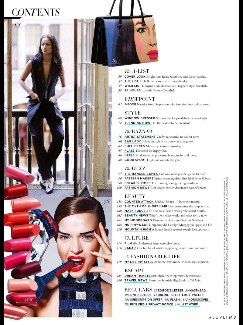 Shanina Shaik featured in The New Cool, April 2014