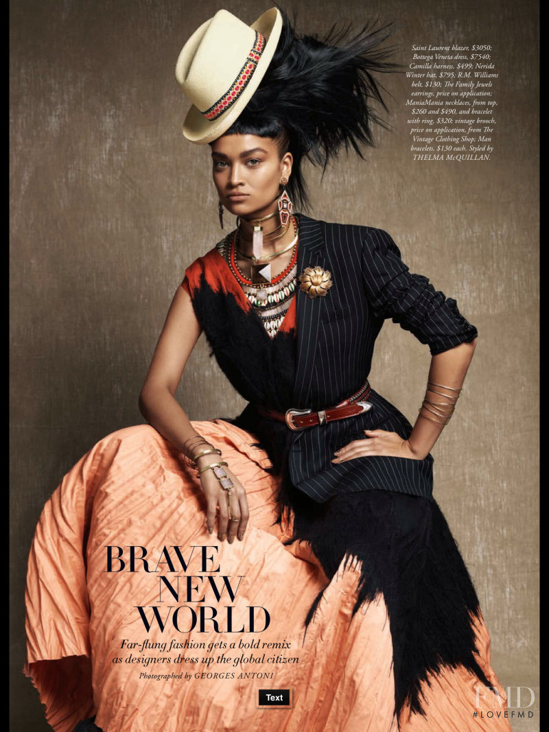 Shanina Shaik featured in The New Cool, April 2014