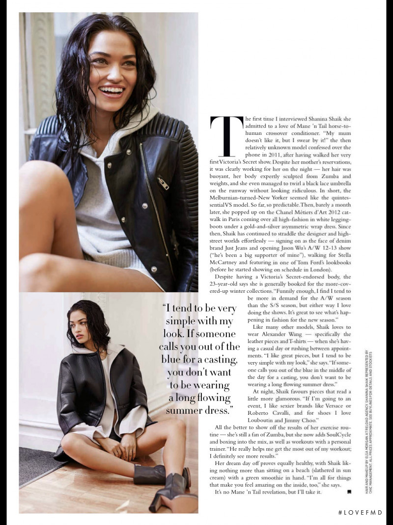 Shanina Shaik featured in The New Cool, April 2014