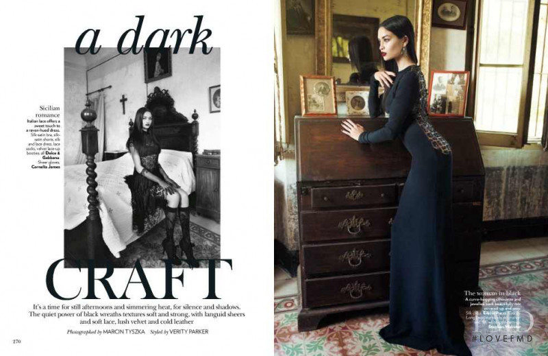 Shanina Shaik featured in A Dark Craft, December 2012