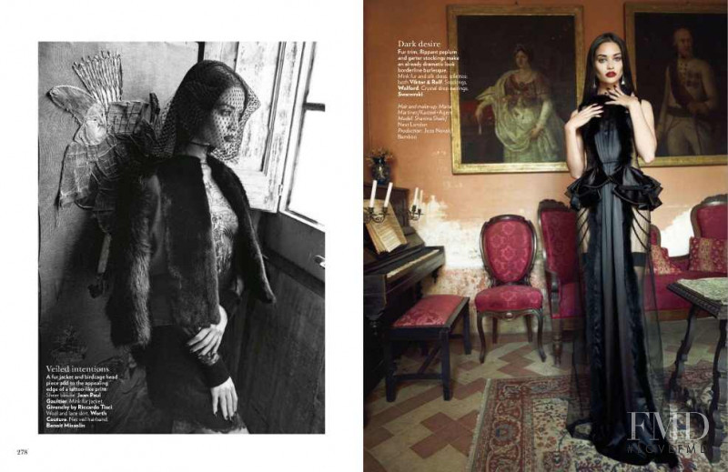 Shanina Shaik featured in A Dark Craft, December 2012