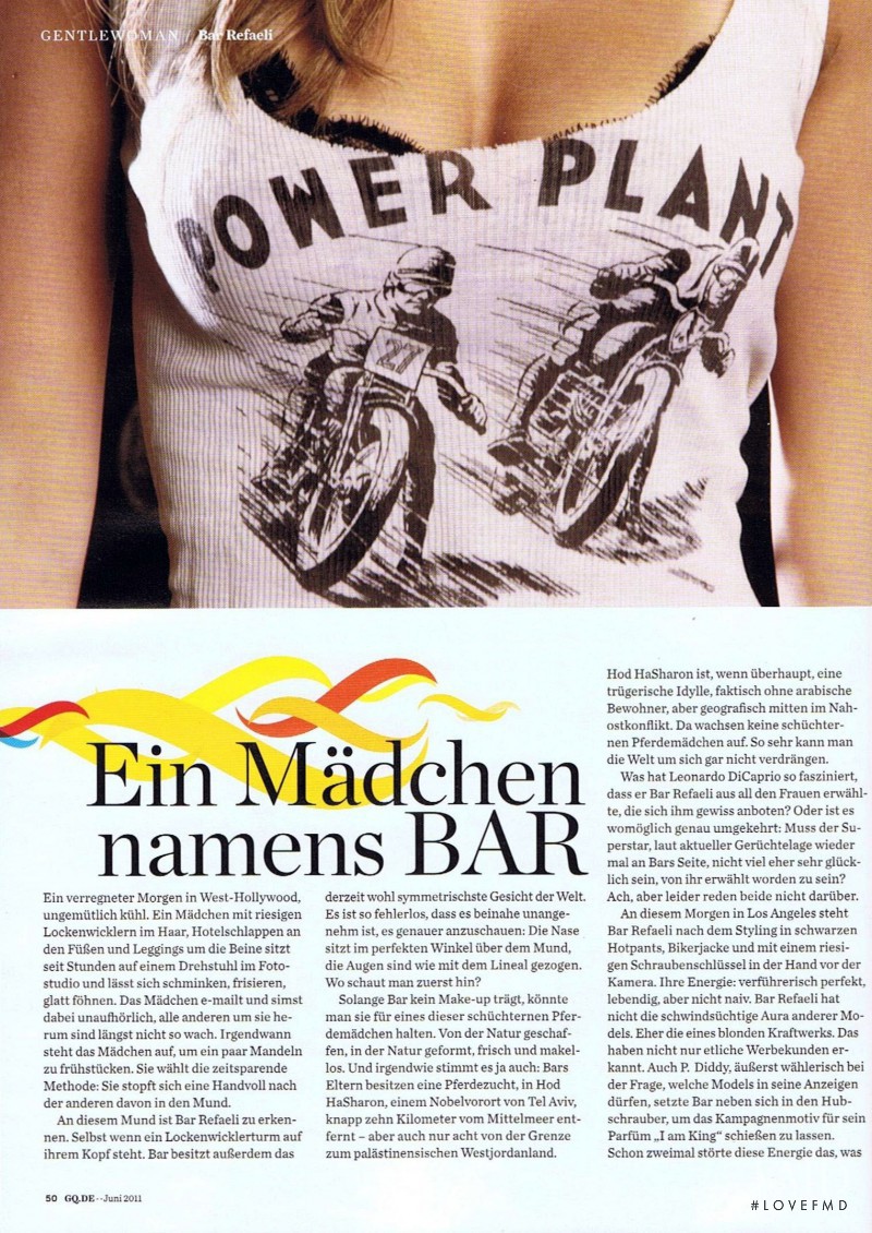 Bar Refaeli featured in Bar, June 2011