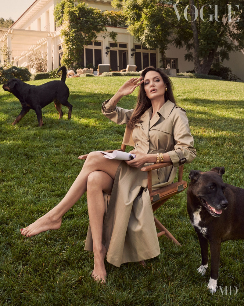 At home with Angelina Jolie, March 2021