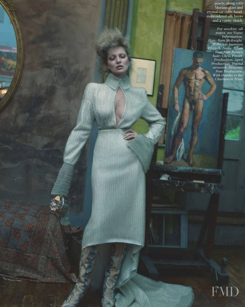 Kate Moss featured in Our Man at Fendi, March 2021