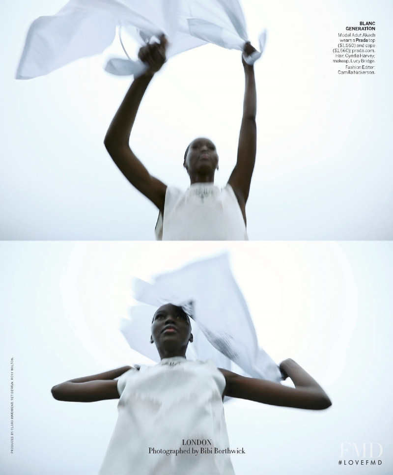 Adut Akech Bior featured in Creativity In Motion, March 2021