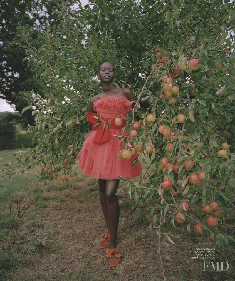 Adut Akech Bior featured in Earthly Delights, January 2021