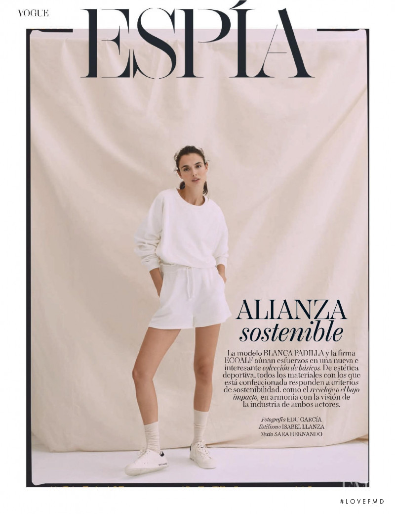 Blanca Padilla featured in Alianza sostenible, January 2021