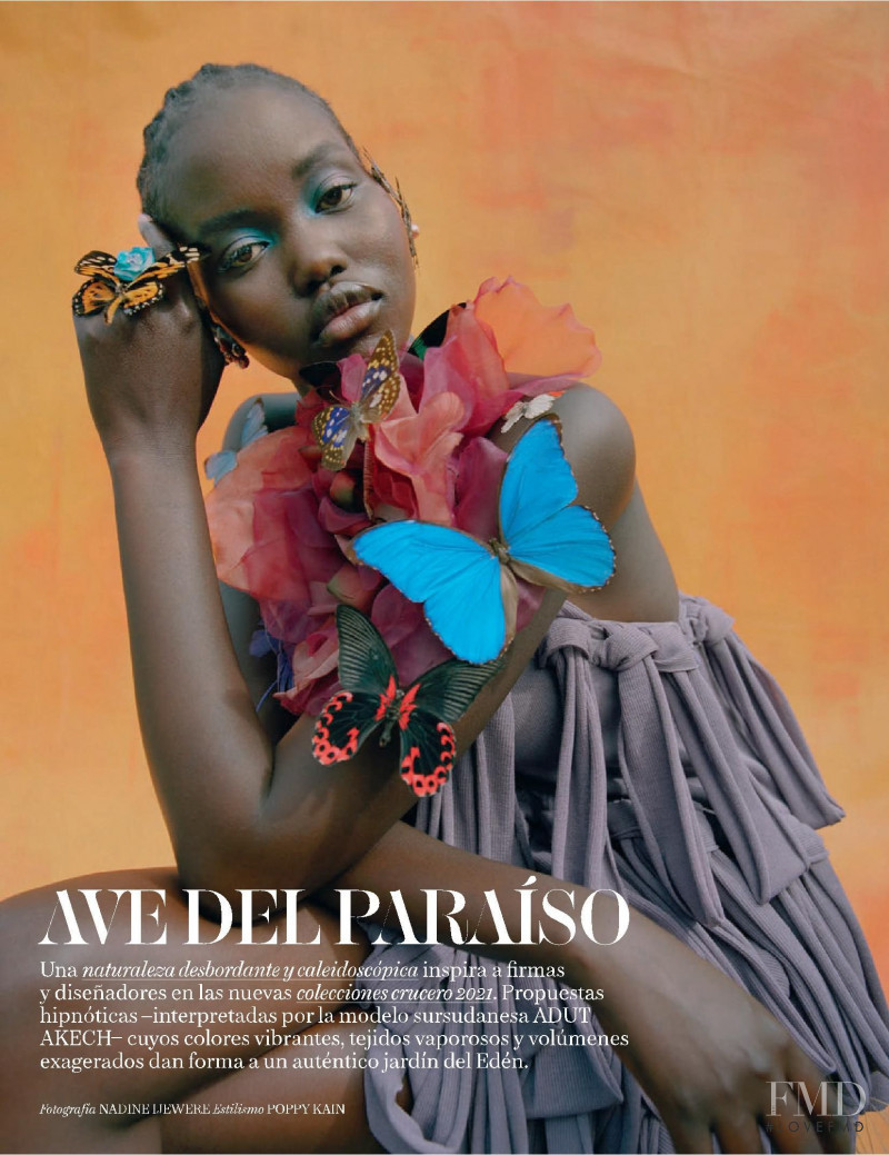 Adut Akech Bior featured in Ave Del Paraiso, February 2021