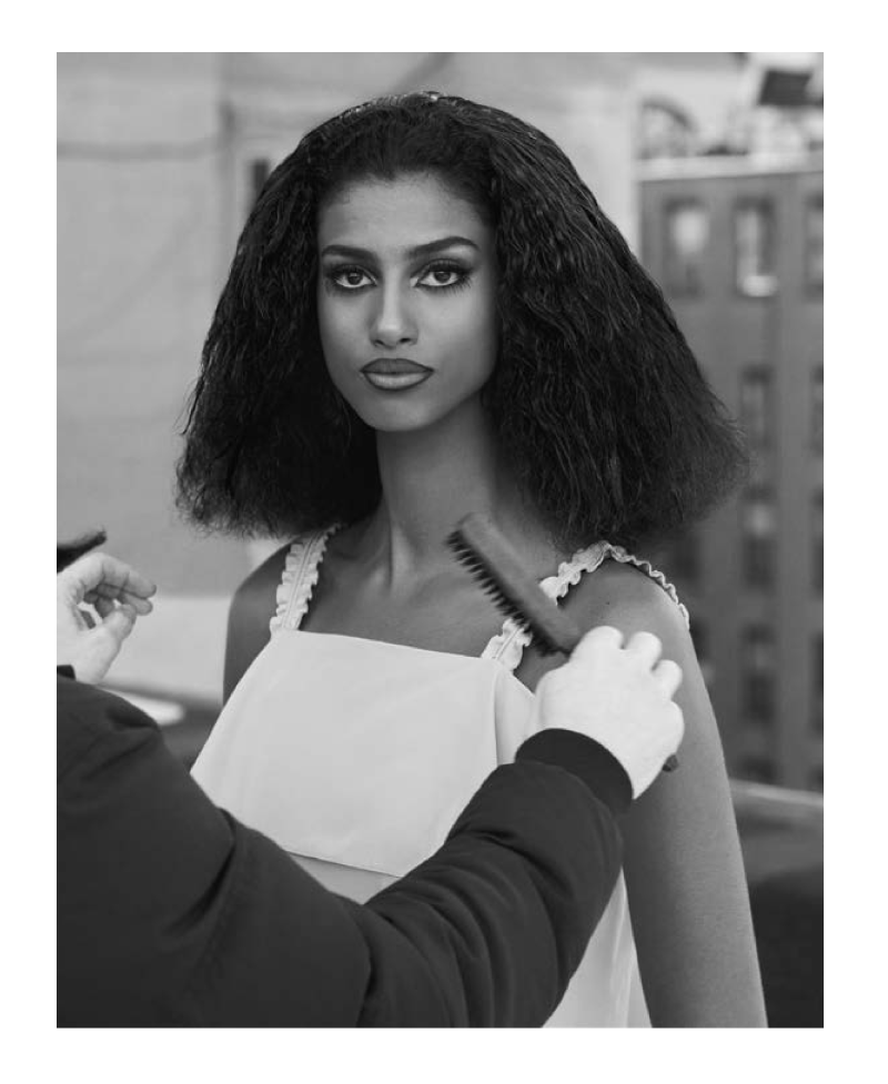 Imaan Hammam featured in En Coulisses, February 2021