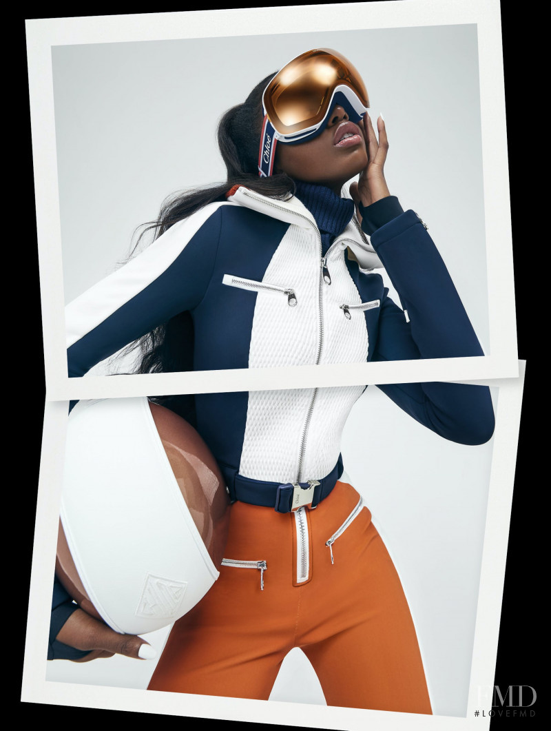 Leomie Anderson featured in Ski-Fi, December 2020